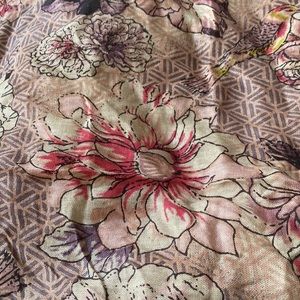 Floral Abstract Print Scarf